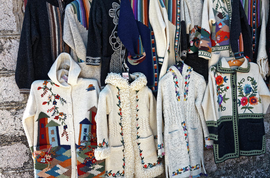Montenegro Handmade Sweaters Photograph by Sally Weigand