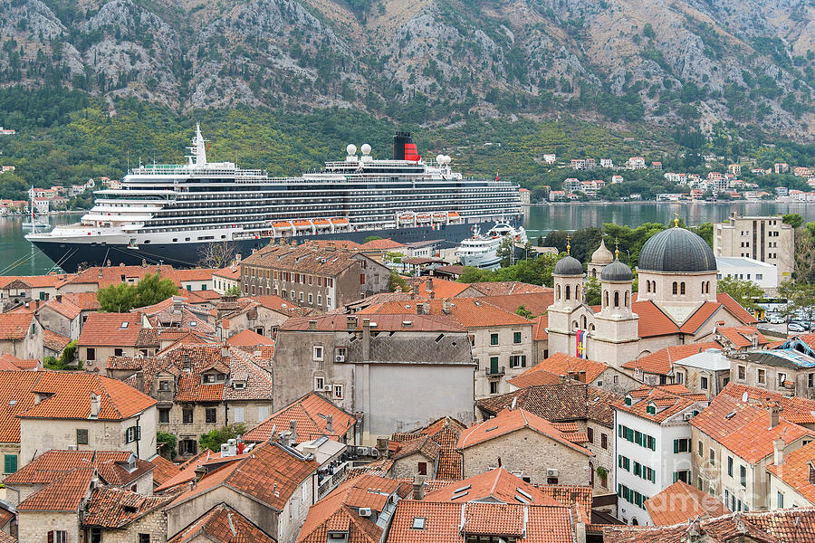 Montenegro Kotor Rooftops And Port Photograph by Antony McAulay