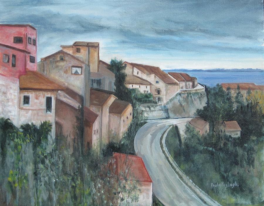 Montepulciano Painting by Paula Pagliughi