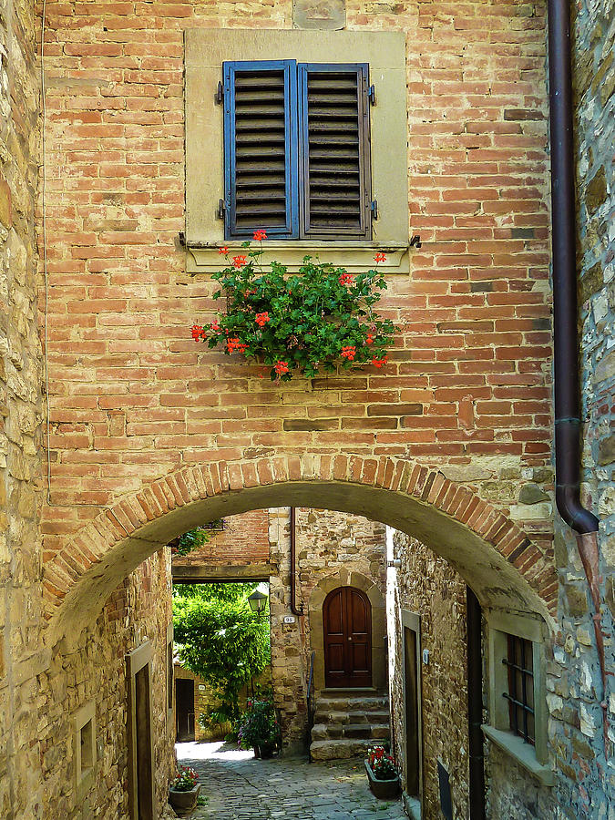 Montepulciano Street Arch Photograph by Norma Brandsberg