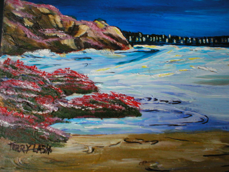 Ocean Painting - Monterey Bay by Terry Lash