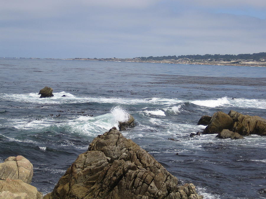 Monterey Beach Waves California USA Photograph by John Shiron