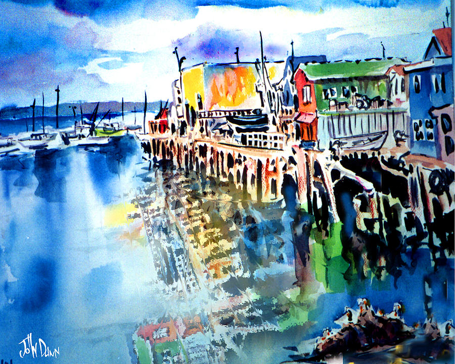 Monterey Bay Painting by John Dunn
