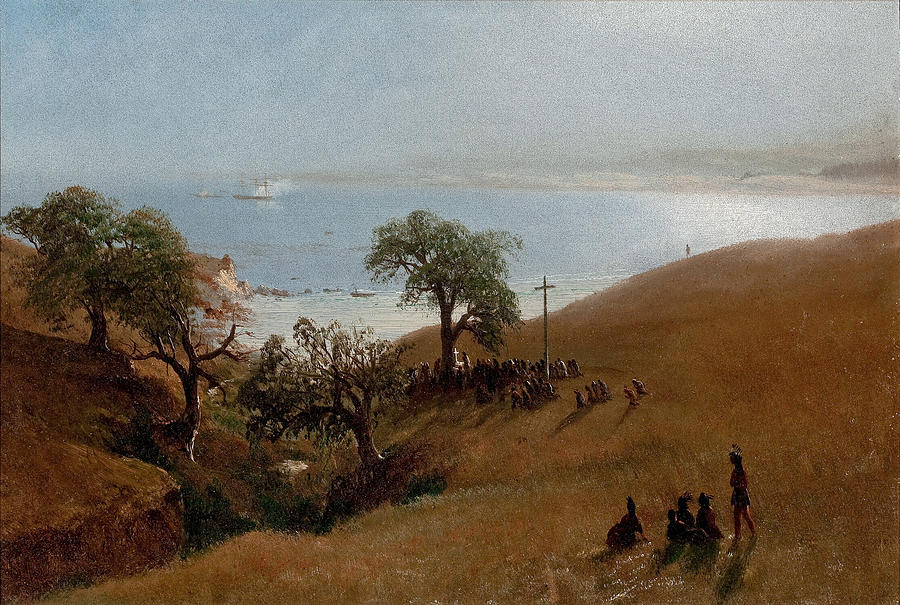 Monterey California Painting by Albert Bierstadt
