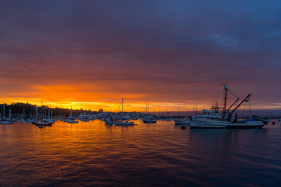 Monterey Marina Sunset Photograph by Derek Dean