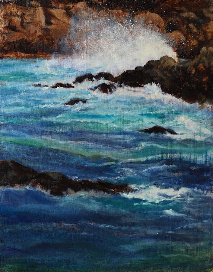 Monterey Wave #2 Painting by Joyce Snyder