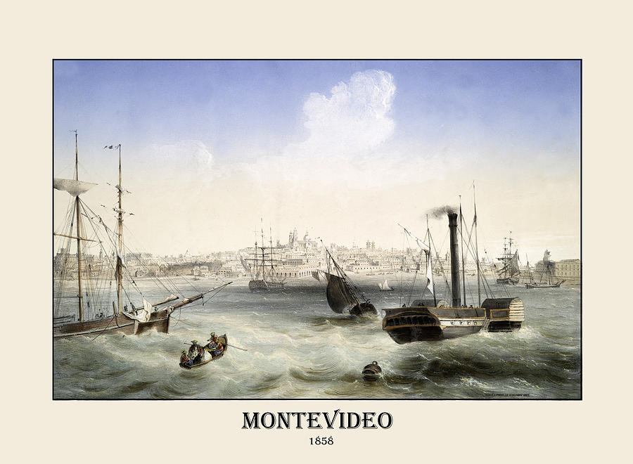 Montevideo 1858 Photograph by Andrew Fare