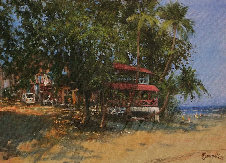Montezuma Costa Rica Painting by Tom Shropshire