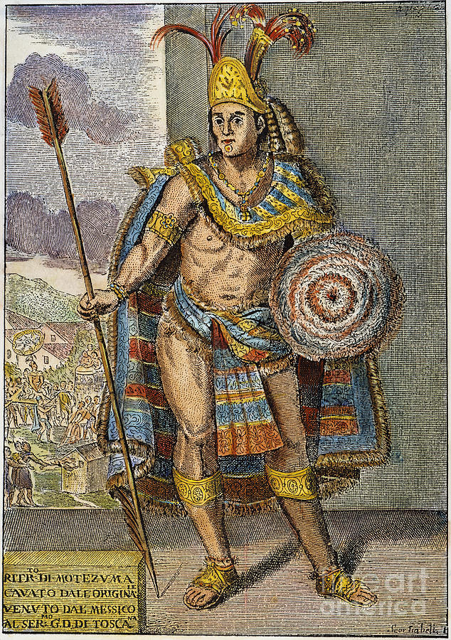 Montezuma II (1480?-1520) Photograph by Granger