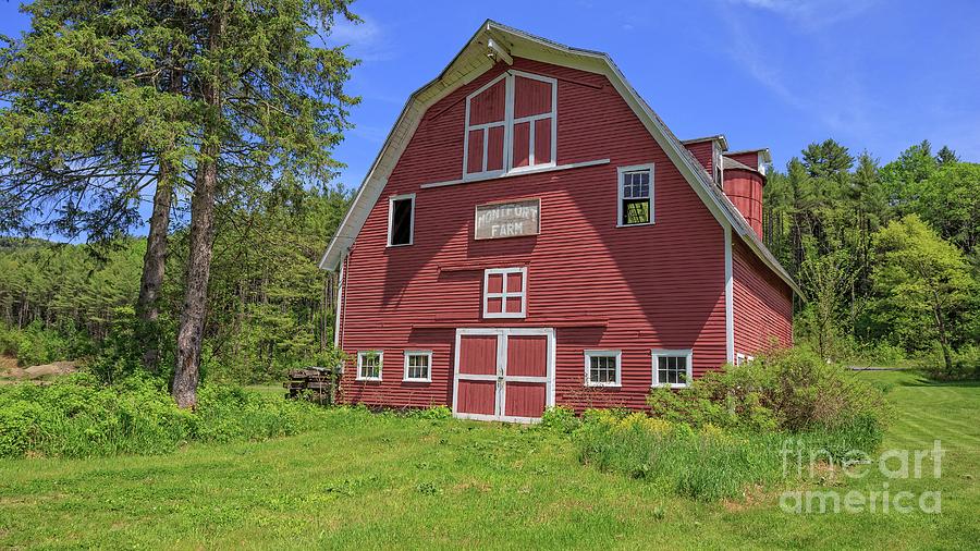 Montford Farm Red Barn Orford New Hampshire Photograph by Edward Fielding
