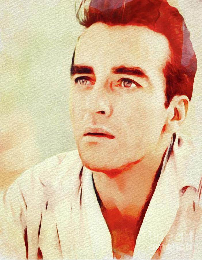 Montgomery Clift Vintage Movie Star Painting By Esoterica Art Agency