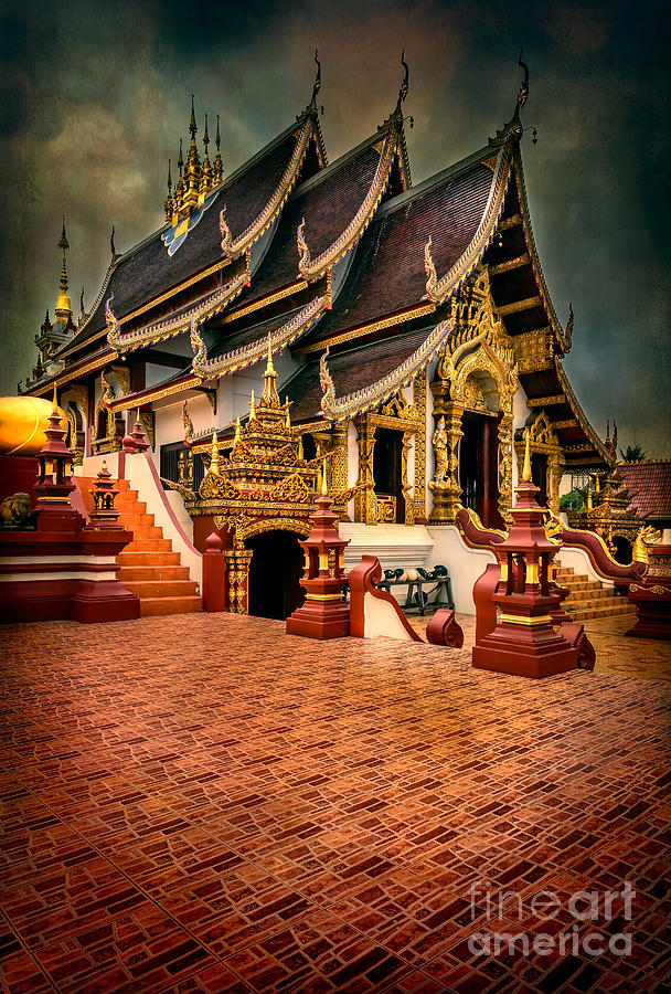 Monthian Temple Chiang Mai  Photograph by Adrian Evans