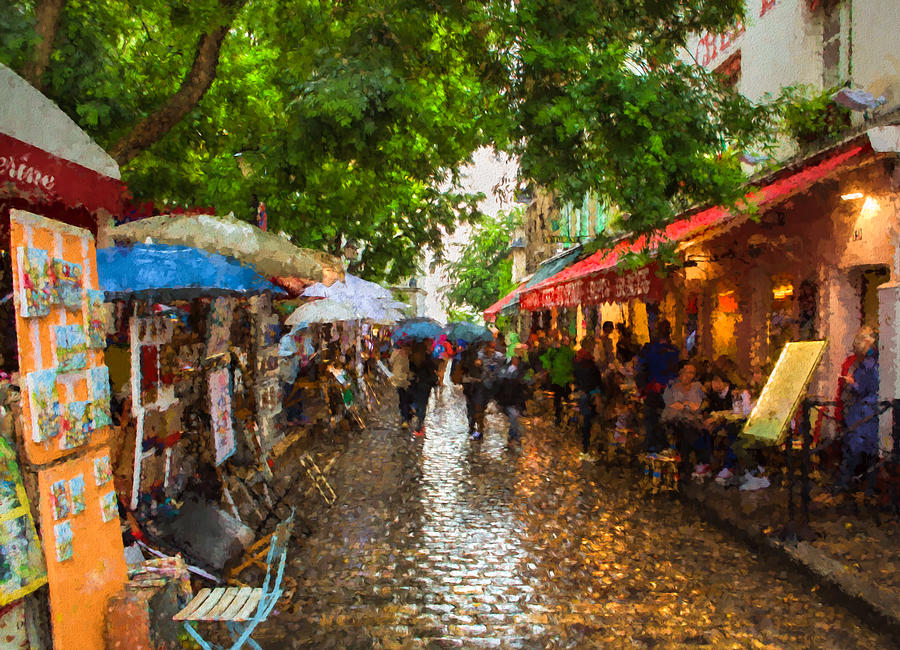 Montmartre Art Market, Paris Photograph by Carl Amoth