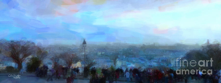 Montmartre from the Butte Painting by Chris Armytage