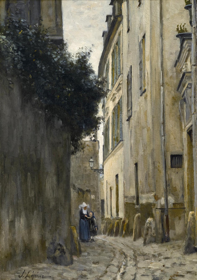 Montmartre. Saint Vincent Street Painting by Stanislas Lepine