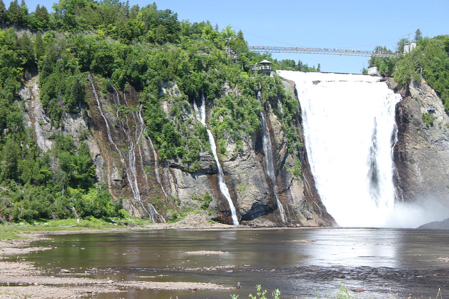 Montmorency Falls Quebec  Painting by Imagery-at- Work