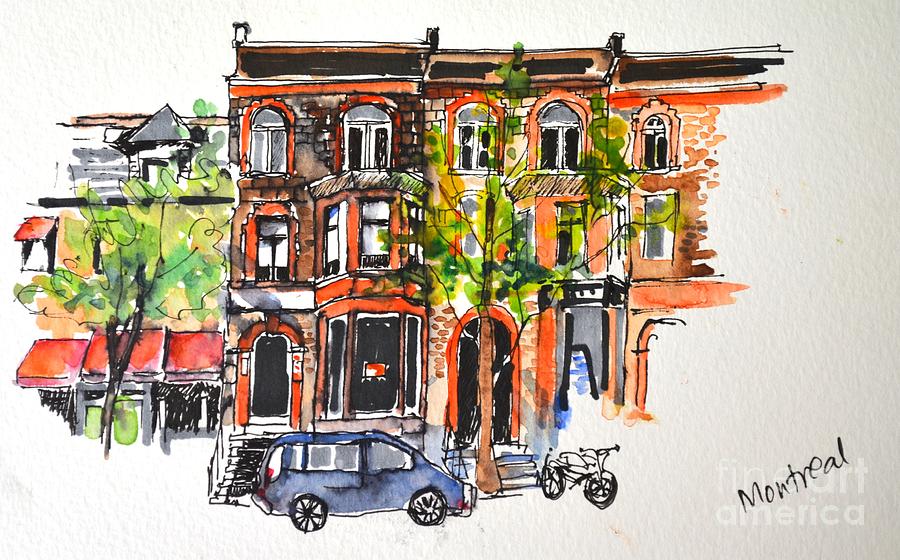 Montreal 1 Painting by Betty M M Wong