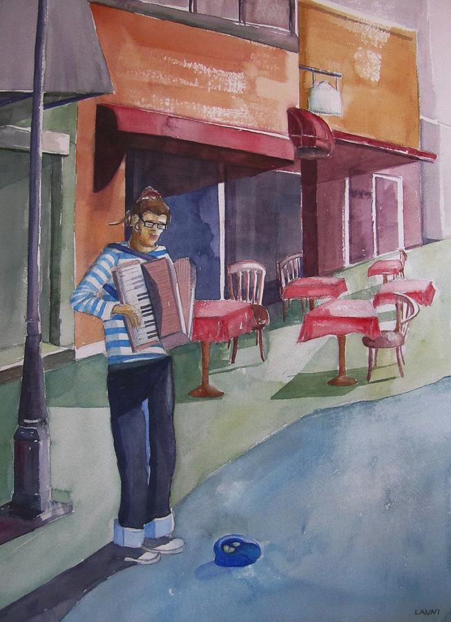Architecture Painting - Montreal Accordian by Joe Lanni