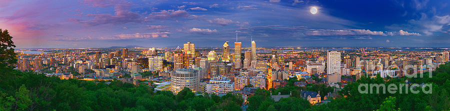 Montreal Photograph - Montreal At Night by Laurent Lucuix