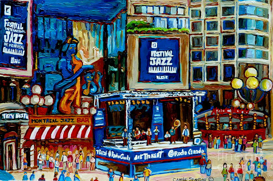 Montreal City Paintings By Streetscene Specialist Carole Spandau  Over 500 Prints Available Painting by Carole Spandau