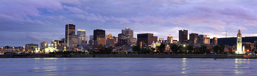 Montreal City Panorama at sunset Photograph by Pierre Leclerc Photography