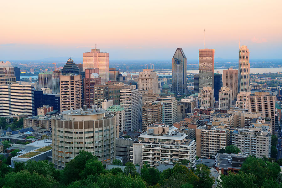 Montreal city skyline Photograph by Songquan Deng