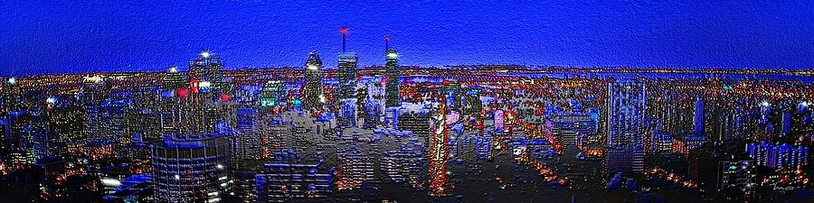 Montreal Etched Digital Art by Mark Taylor