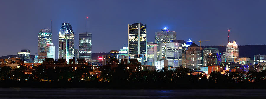 Montreal night Photograph by Songquan Deng