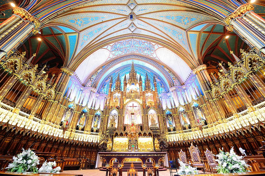 Montreal Notre-Dame Basilica Photograph by Songquan Deng