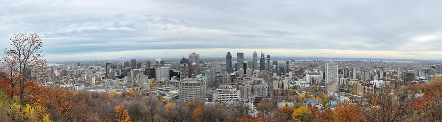 Montreal Skyline Photograph by Nicola Nobile