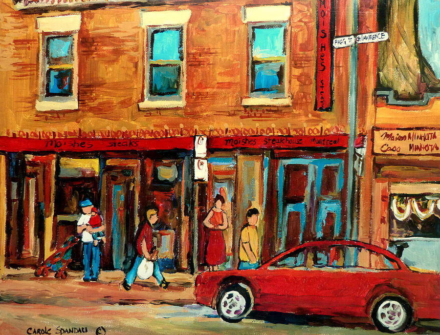 Montreal Streetscenes By Cityscene Expert Painter Carole Spandau Over 500 Prints Available  Painting by Carole Spandau