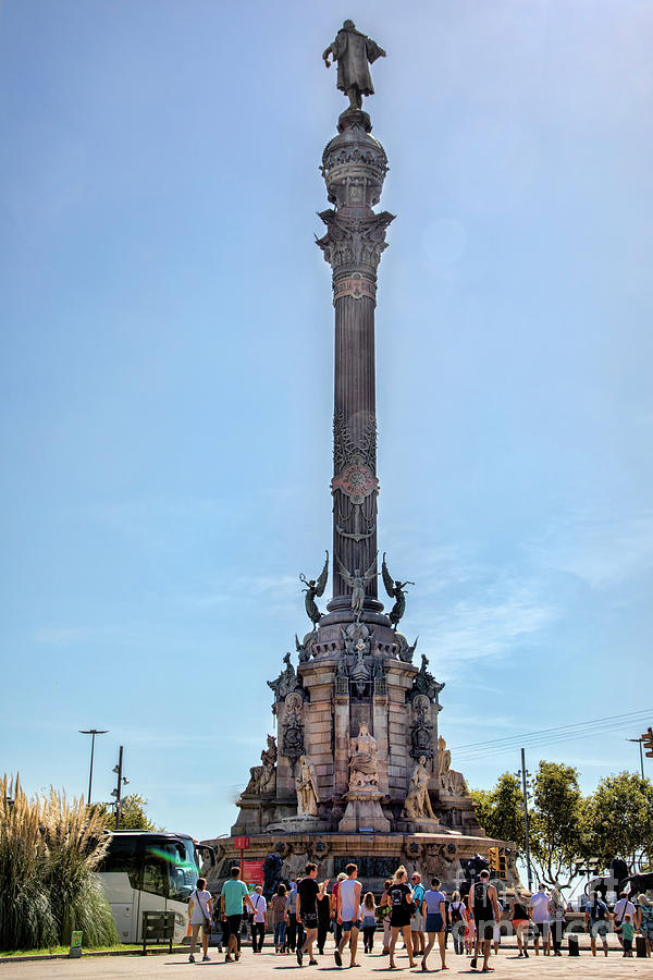 Monument a Colom Barcelona  Photograph by Chuck Kuhn