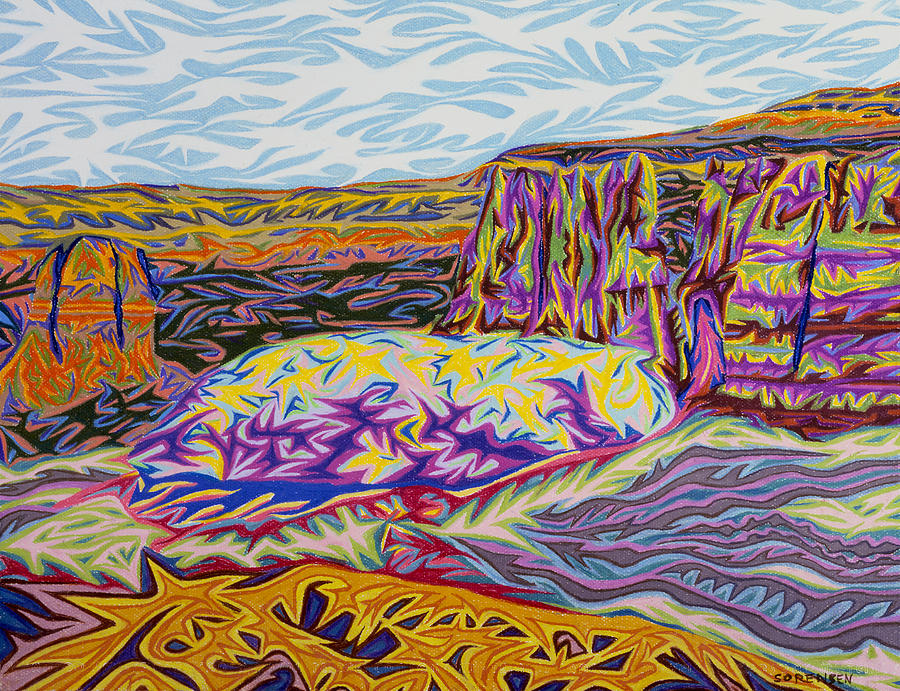Monument Canyon Painting by Robert SORENSEN