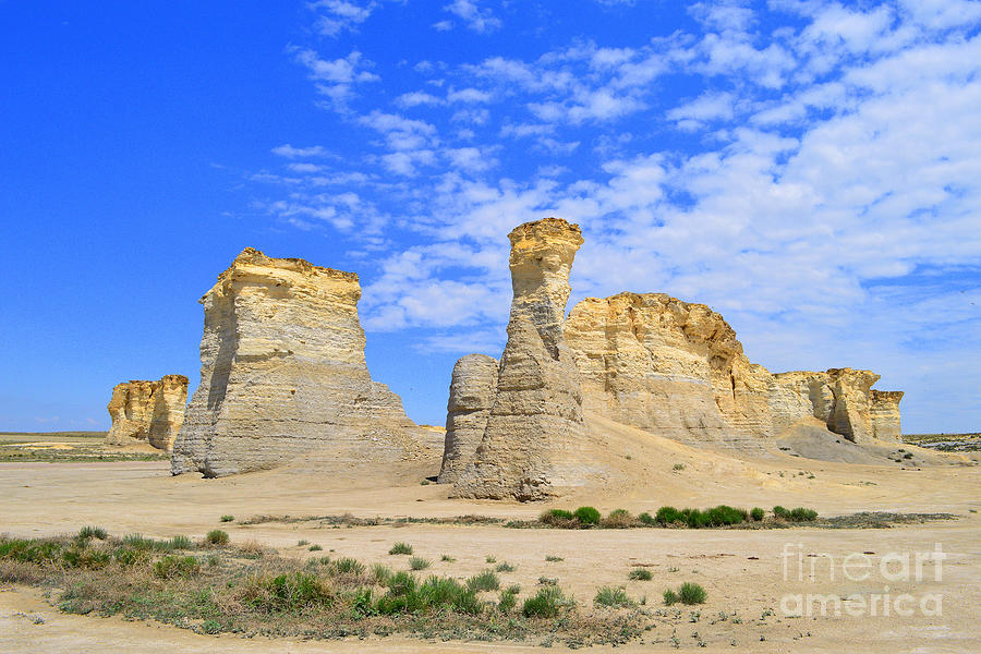 Monument Rocks in Kansas 2 Photograph by Catherine Sherman