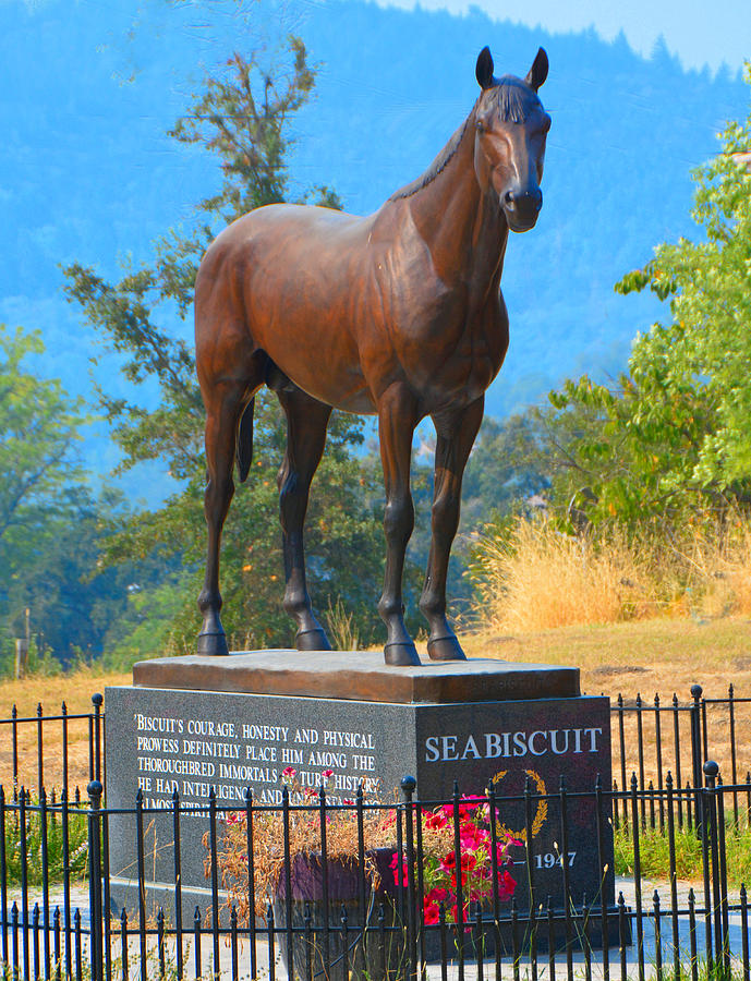 Monument to Seabiscuit Photograph by Josephine Buschman