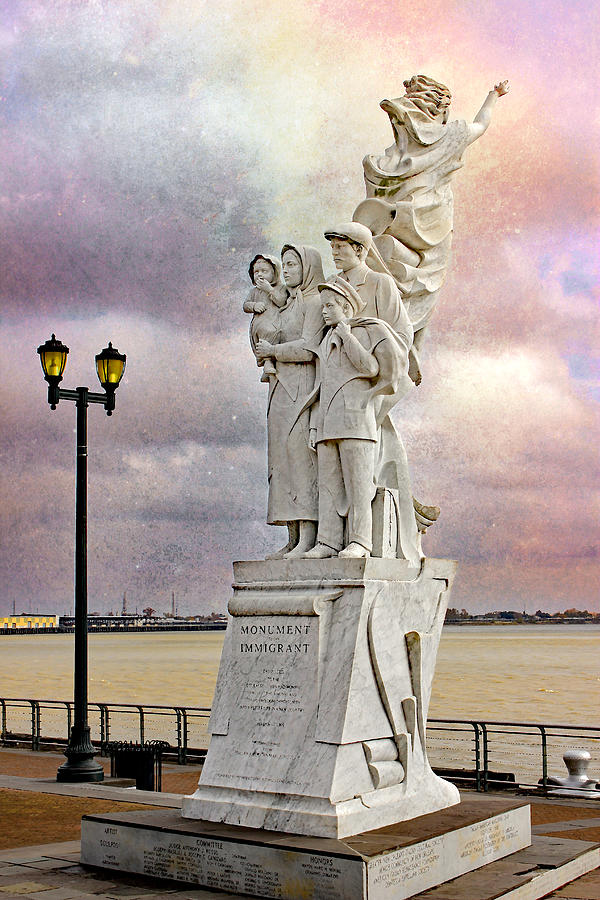 Monument To The Immigrant Photograph by Iryna Goodall
