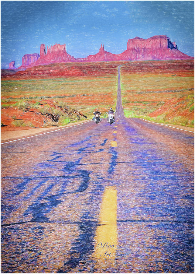 Monument Valley - 2 Photograph by Lena Owens - OLena Art Vibrant Palette Knife and Graphic Design