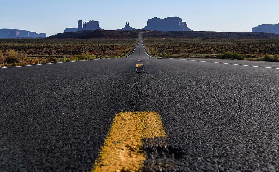 Monument Valley Approach Photograph by Rand Ningali
