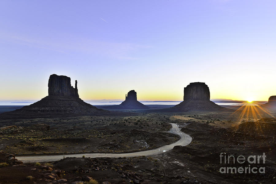 Monument Valley at Sunrise Photograph by Peter Dang