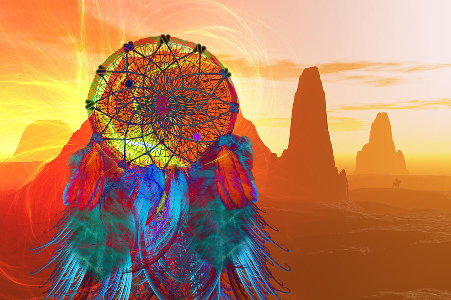 Monument Valley Dream Catcher Digital Art by Carol and Mike Werner