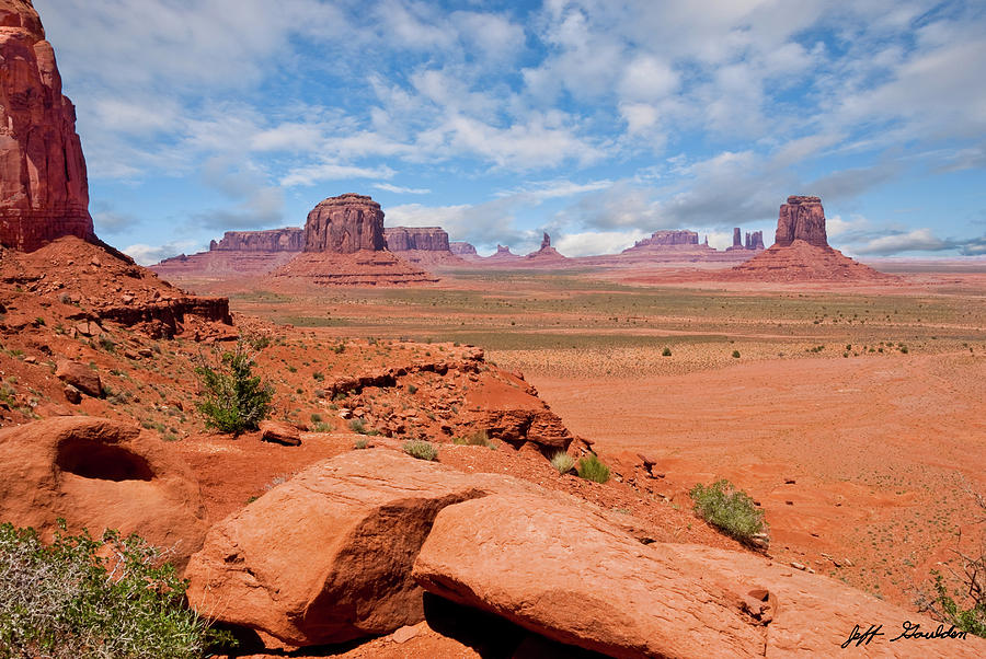 Monument Valley from North Window Overlook Photograph by Jeff Goulden