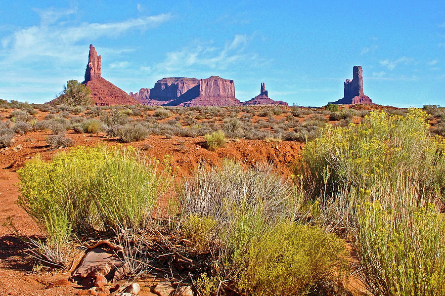 Monument Valley in Utah from Wildcat Trail, Monument Valley Navajo Tribal Park, Arizona  Photograph by Ruth Hager