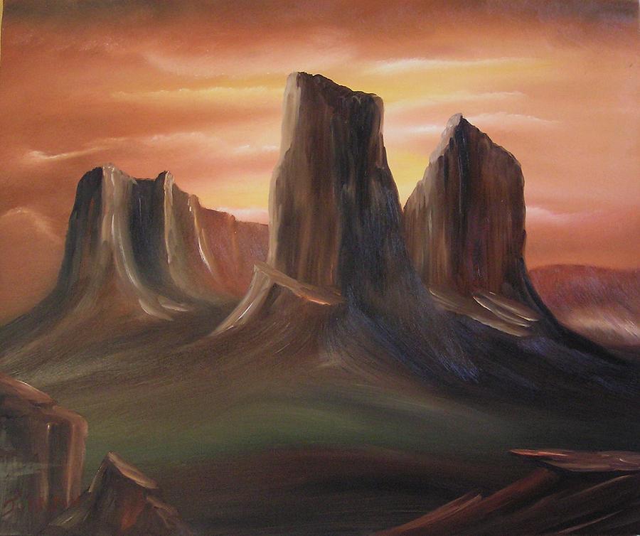 Monument Valley Painting by John Johnson