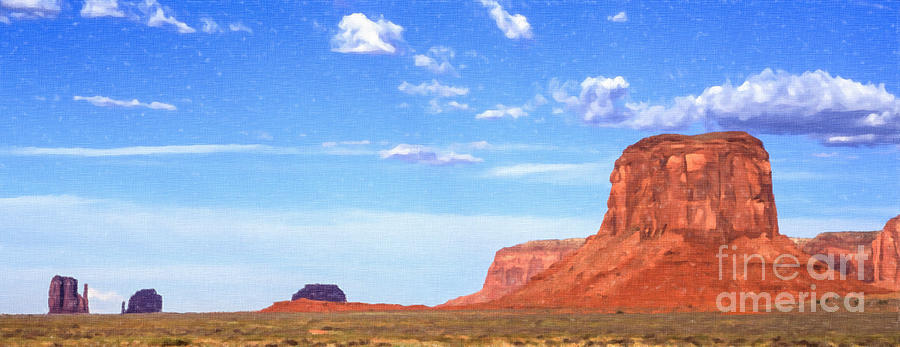 Monument Valley Digital Art by Liz Leyden