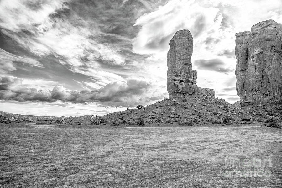 Monument Valley, Monochrome Photograph by Felix Lai