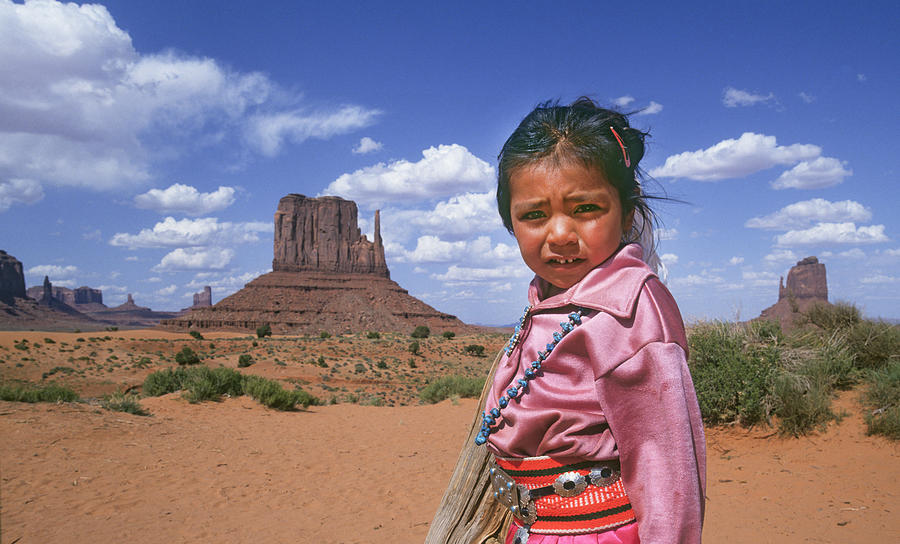 Monument Valley Navajo Girl Photograph