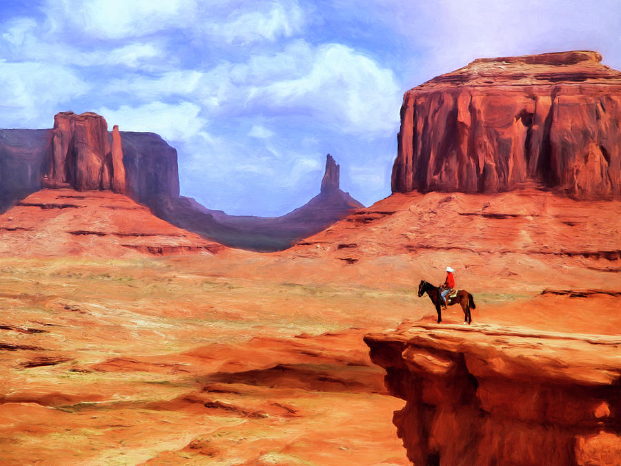 Monument Valley Overlook Painting by Dominic Piperata