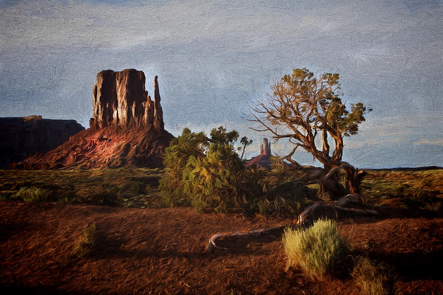 Monument Valley Painting Photograph by Jonas Wingfield
