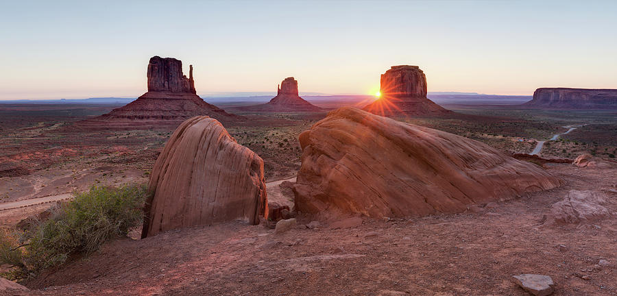 Monument Valley Panorama Photograph by Alex Mironyuk
