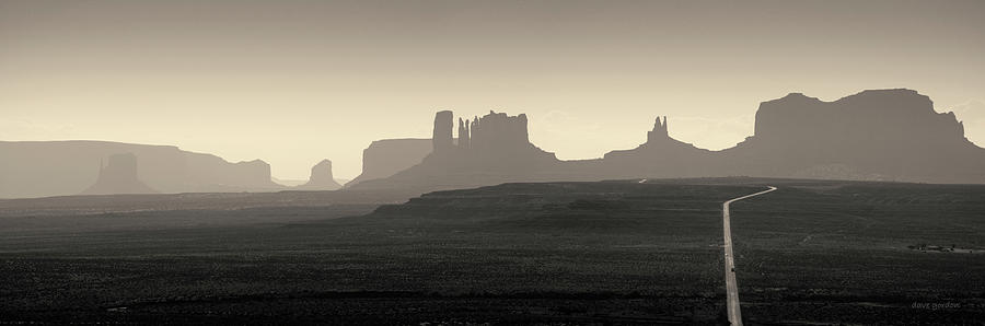 Monument Valley Panorama I Toned Photograph by David Gordon